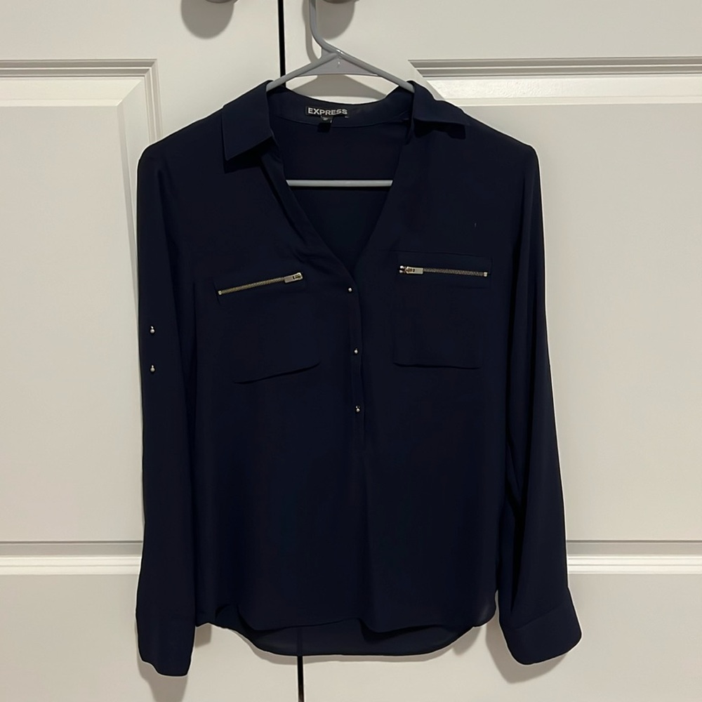 Express Dress Shirt - Navy & Gold